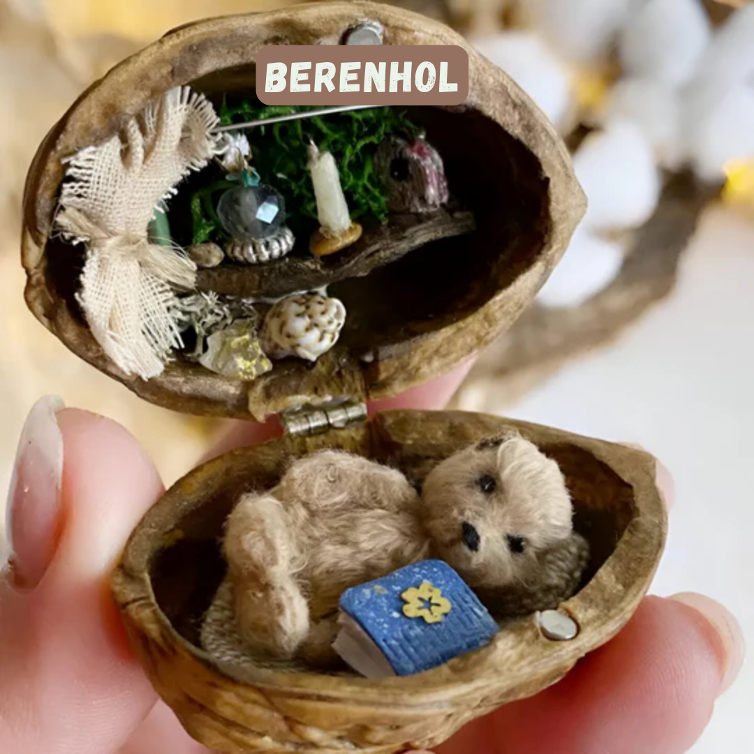 NutNook™ - Miniatuurdecoratie van Walnootschalen