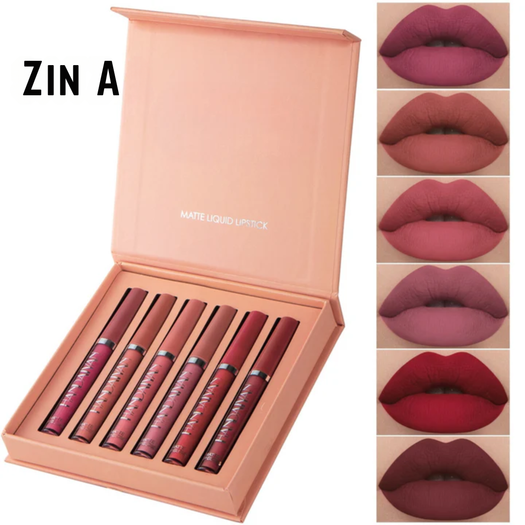 PlushPout™ - Matte vloeibare lippenstift (set van 6)