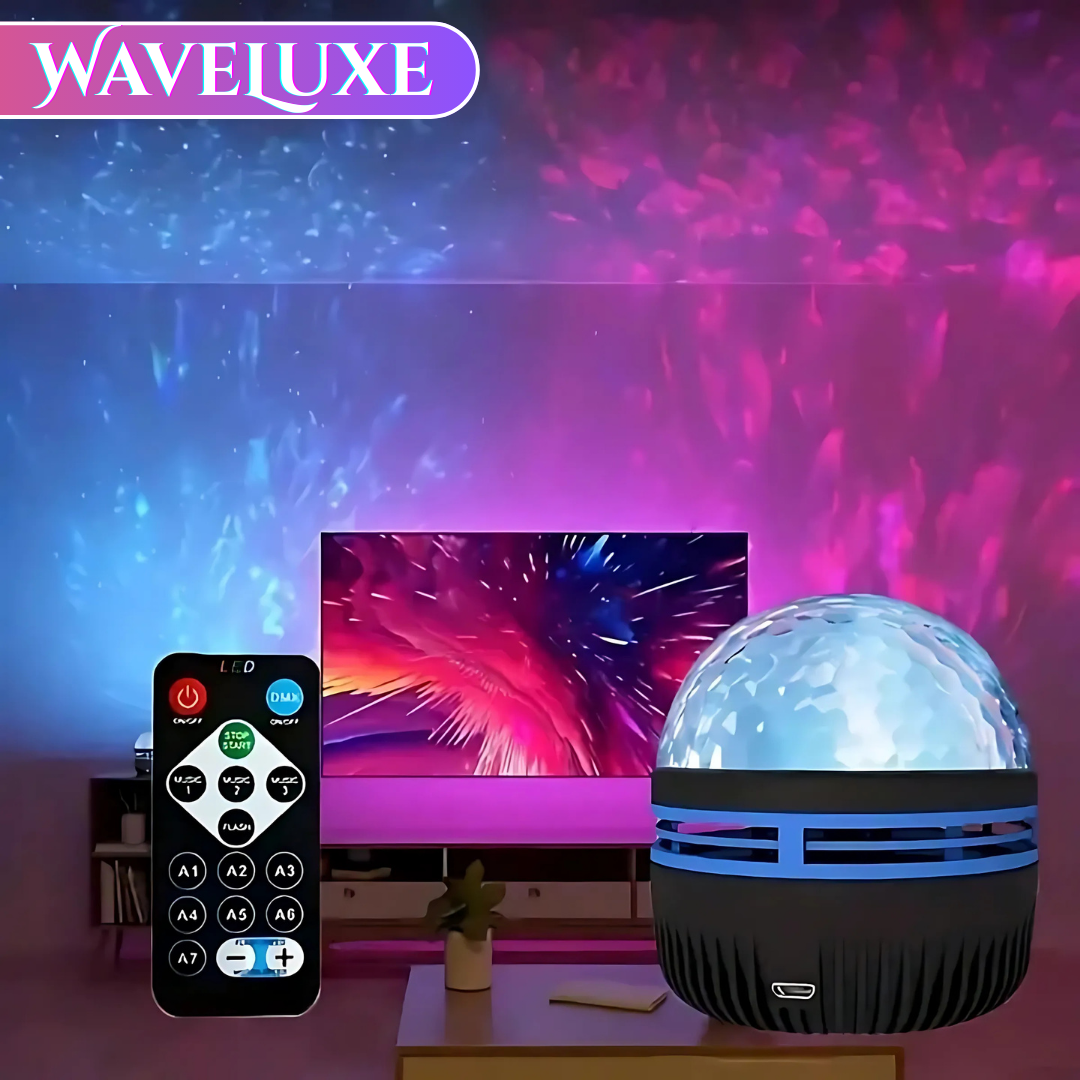 WaveLuxe™ – Water- en Aurora Projector